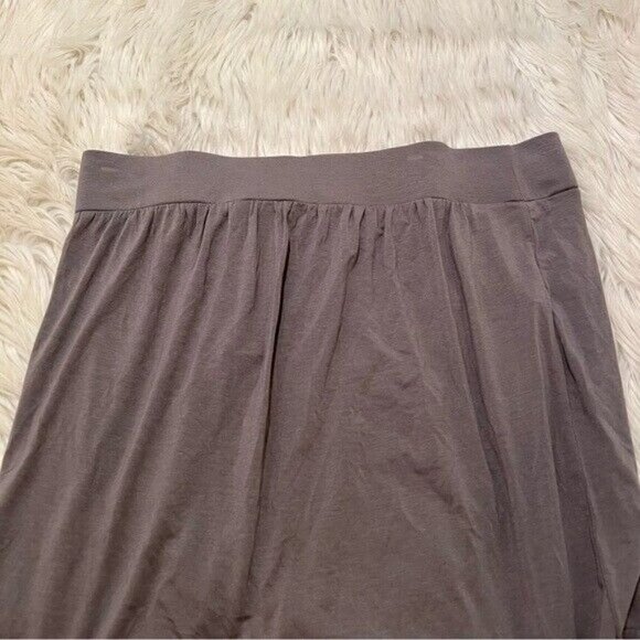 Loft Mini Skirt A-Line Gray Ruffle - Picture 7 of 11